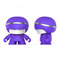 Портативные колонки и наушники - Портативная колонка Xoopar Mini Xboy LED с ремешком фиолетовая 7 см (XBOY81001.18V)#2