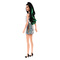 Ляльки - Лялька Barbie Fashionistas Брюнетка в сріблястій сукні (FBR37/FXL50)#2