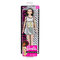 Ляльки - Лялька Barbie Fashionistas Брюнетка в сріблястій сукні (FBR37/FXL50)#5