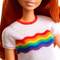 Куклы - Кукла Barbie Fashionistas Рыженькая с радугой (FBR37/FXL55)#3