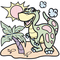 Товари для малювання - ​Водні розмальовки Crystal Book Динозаврики (9789669362063)#2