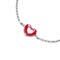 Ювелирные украшения - Браслет на цепочке UMa&UMi Сердечко в сердечке красно-белый (2122216689850)#2