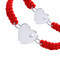 Ювелирные украшения - Браслет плетеный UMa&UMi Сердце большое Swarovski красный (1234652582587)#3
