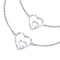 Ювелирные украшения - Браслет UMa&UMi Сердце большое двойное белый (7748803393228)#3