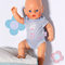 Одежда и аксессуары - Одежда для куклы Baby Born Боди серый (827536-1 )#4