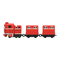 Залізниці та потяги - Набір Silverlit Robot trains Паровозик Альф із двома вагонами (80180)#2