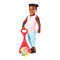 Машинки для малышей - Каталка Oball 2 в 1 с мячом и погремушкой красная (81091/81091-2)#4