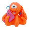 Іграшки для ванни - Набір Baby Team Підводний світ Восьминіг помаранчевий (9005/9005-2)#2