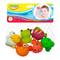 Іграшки для ванни - Набір іграшок для ванни Bebelino Веселі тварини прискавки (58127)#3