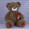 М'які тварини - М‘яка іграшка Копиця Ведмедик Бублик із серцем коричневий 90 см (21004-04)#2
