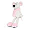 Мягкие животные - Мягкая игрушка Maxi toys Мышка Носатик в меховом шарфике и тапочках 23 см (2024407)#2