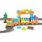 Блокові конструктори - Конструктор WADER Baby blocks Залізниця 89 елементів 3,35 м (41480)#2