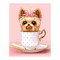 Товары для рисования - Набор для рисования Rosa Милая собачка в чашке живопись по номерам (N00013214)#2