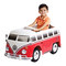 Електромобілі - Електромобіль Rollplay Автобус WV Type 2 червоний радіокерований 12В (39212)#5