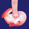 Іграшки для ванни - Іграшка для ванни Bebelino Кит із світловим ефектом рожевий (58093)#2