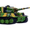 Радиоуправляемые модели - Игрушечный танк Great Wall Toys Тигр зеленый хаки 1:72 радиоуправляемый (GWT2117-1)#4