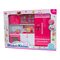 Меблі та будиночки - Меблі для ляльок Qun feng toys Сучасна кухня рожева із ефектами (QF26210PW)#5