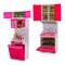 Меблі та будиночки - Меблі для ляльок Qun feng toys Сучасна кухня рожева із ефектами (QF26211PW)#2