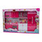 Меблі та будиночки - Меблі для ляльок Qun feng toys Сучасна кухня рожева із ефектами (QF26211PW)#5