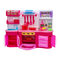 Мебель и домики - Кукольная кухня Qun feng toys Милый дом-1 розовая с эффектами (2801S)#2
