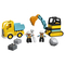 Конструктори LEGO - Конструктор LEGO DUPLO Вантажівка та гусеничний екскаватор (10931)#2