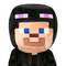 Персонажи мультфильмов - Мягкая игрушка J!NX Minecraft Happy explorer Стив в костюме Эндермена 18 см (JINX-09311PL)#4