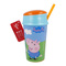 Чашки, стаканы - Тамблер-стакан Stor Свинка Пеппа 400 мл с трубочкой и отделением для снеков (Stor-13901)#2