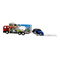 Транспорт и спецтехника - Автотранспортер Funky Toys Быстрое перевозки 1:60 с синей машинкой (FT61051)#2