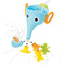 Игрушки для ванны - Игрушка для воды Yookidoo Веселый слоник голубой (40205)#2