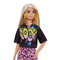 Ляльки - Лялька Barbie Fashionistas блондинка у чорній футболці з принтом Рок (GRB47)#3