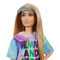 Куклы - Кукла Barbie Fashionistas шатенка в розово-голубом платье (GRB51)#3