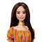 Ляльки - Лялька Barbie Fashionistas шатенка у помаранчевій сукні (GRB52)#3