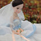 Ляльки - Лялька Kurhn Весілля сукня з блакитними елементами (6938142091034)#3