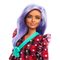 Куклы - Кукла Barbie Fashionistas с лиловыми волосами в красном клетчатом платье (GRB49)#3