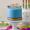 Аксесуари для свят - Свічки для торта Talking tables З Днем народження Веселка з блискітками 13 штук (RAIN-CANDLE-HB)#3