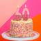 Аксесуари для свят - Свічка для торта Talking tables We heart Цифра 6 рожеве золото (BDAY-CANDLE-RG-6) (5052715124231)#3