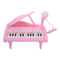 Музыкальные инструменты - Игрушечное пианино-синтезатор Baoli розовое с микрофоном 24 клавиши (BAO-1505B-P)#2