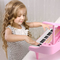 Музыкальные инструменты - Игрушечное пианино-синтезатор Baoli розовое с микрофоном 24 клавиши (BAO-1505B-P)#5