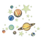 Набори для творчості - Набір сяючих наклейок 4M Glow Планети і 100 зірок (00-05631)#2