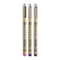 Канцтовары - Набор капиллярных ручек Sakura Pigma micron PN Crafts 0,4-0,5 мм 3 цвета (POXSDKPN3B)#3