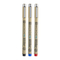 Канцтовари - Набір капілярних ручок Sakura Pigma micron PN Office 0,4-0,5 мм 3 кольори (POXSDKPN3A)#3