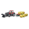 Транспорт и спецтехника - Машинка Bruder Case IH Optum 300CVX Трактор с прицепом для тюков (03198)#3