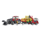 Транспорт і спецтехніка - Машинка Bruder Case IH Optum 300CVX Трактор з причепом для тюків (03198)#4