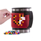 Чашки, стаканы - Термочашка Pixie Crew с пиксельным полем красная 480 мл (PXN-02-01) (0702811692527)#2