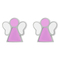Ювелірні прикраси - Сережки UMa&UMi Symbols Янголятко рожеві (2210000005877)#2