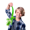 Фігурки тварин - Інтерактивна іграшка Robo Alive Плащоносна ящірка зелена (7149-1)#5