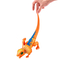 Фигурки животных - Интерактивная игрушка Robo Alive Плащеносная ящерица оранжевая (7149-2)#4