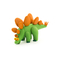 Набори для ліплення - Набір пластиліну Ліпака Динозаври Стегозавр, Пахіцефалозавр, Брахіозавр (60032-UA01)#6