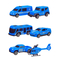 Транспорт и спецтехника - Игровой набор Автопром Трейлер с машинками синий (8081A)#2