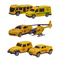 Транспорт і спецтехніка - Ігровий набір Автопром Трейлер з машинками зелений (8081C)#2